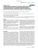 Báo cáo y học: ACR70-disease activity score remission achievement from switches between all the available biological agents in rheumatoid arthritis: a systematic review of the literature