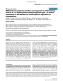 Báo cáo y học: Differential expression, function and response to inflammatory stimuli of 11β-hydroxysteroid dehydrogenase type 1 in human fibroblasts: a mechanism for tissue-specific regulation of inflammation