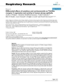 Báo cáo y học: Differential effects of cytokines and corticosteroids on Toll-like receptor 2 expression and activity in human airway epithelia