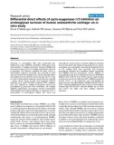 Báo cáo y học: Differential direct effects of cyclo-oxygenase-1/2 inhibition on proteoglycan turnover of human osteoarthritic cartilage: an in vitro study