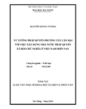 Tóm tắt Luận văn Thạc sĩ Khoa học xã hội và nhân văn: Tư tưởng pháp quyền phương Tây cận đại với việc xây dựng Nhà nước pháp quyền xã hội chủ nghĩa ở Việt Nam hiện nay