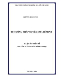 Luận án Tiến sĩ chuyên ngành Hồ Chí Minh học: Tư tưởng pháp quyền Hồ Chí Minh