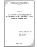 TIỂU LUẬN: CÁC NGUYÊN TẮC SÁNG TẠO CƠ BẢN & VẬN DỤNG VÀO QUÁ TRÌNH PHÁT TRIỂN CỦA MÁY TÍNH XÁCH TAY