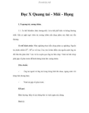 Cách Đọc X Quang tai - Mũi - Họng