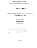 Luận án Tiến sĩ Kinh tế: Nghiên cứu thuế giá trị gia tăng đối với các dịch vụ tài chính tại Việt Nam