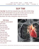 Bài giảng Bệnh lý học: Suy tim - ThS. BS Nguyễn Phúc Học