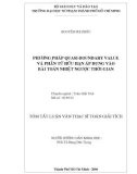 Tóm tắt Luận văn Thạc sĩ Toán giải tích: Phương pháp Quasi-Boundary Value và phần tử hữu hạn áp dụng vào bài toán nhiệt ngược thời gian