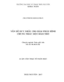 Luận văn Thạc sĩ Toán học: Vấn đề duy nhất của hàm phân hình chung nhau một hàm nhỏ