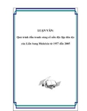 LUẬN VĂN: Quá trình đấu tranh củng cố nền độc lập dân tộc của Liên bang Malaixia từ 1957 đến 2005