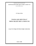 Luận văn Thạc sĩ Tâm lý học lâm sàng: Áp dụng liệu pháp tâm lý trong trị liệu một ca trầm cảm