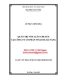 Luận văn Thạc sĩ Quản trị kinh doanh: Quản trị vốn luân chuyển tại Công ty cổ phần Vinatex Đà Nẵng