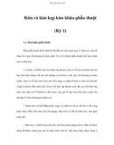 Kim và kìm kẹp kim khâu phẫu thuật (Kỳ 1)