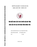 Tóm tắt Khóa luận tốt nghiệp khoa Thư viện - Thông tin: Tìm hiểu nhu cầu tin và mức độ đáp ứng nhu cầu tin tại Thư viện tỉnh Hưng Yên