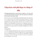 Chọn hoa cưới phù hợp vóc dáng cô dâu