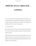 PHÉP ÐO ÁP LỰC BỌNG ÐÁI – cystometry