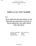 Khóa luận tốt nghiệp: Hoàn thiện kế toán bán hàng và xác định kết quả bán hàng tại Công ty Trách nhiệm hữu hạn Một thành viên Việt Hưng