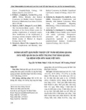 Đánh giá kết quả phẫu thuật cắt toàn bộ bàng quang đưa niệu quản ra da điều trị ung thư bàng quang tại Bệnh viện Hữu Nghị Việt Đức