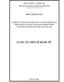 Luận án Tiến sĩ Kinh tế: Nghiên cứu đánh giá trọng yếu và rủi ro kiểm toán nhằm nâng cao chất lượng hoạt động trong các công ty kiểm toán độc lập Việt Nam