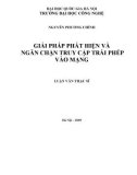 LUẬN VĂN: GIẢI PHÁP PHÁT HIỆN VÀ NGĂN CHẶN TRUY CẬP TRÁI PHÉP VÀO MẠNG