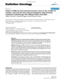 Báo cáo khoa học: Impact of different leaf velocities and dose rates on the number of monitor units and the dose-volume-histograms using intensity modulated radiotherapy with sliding-window technique