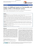 báo cáo khoa học: Impact of childhood trauma on functionality and quality of life in HIV-infected women