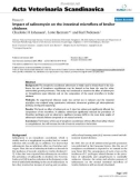 Báo cáo khoa học: Impact of salinomycin on the intestinal microflora of broiler chicken