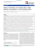 báo cáo khoa học: Impact of dizziness on everyday life in older primary care patients: a cross-sectional study