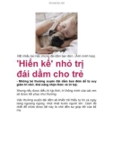 'Hiến kế' nhỏ trị đái dầm cho trẻ