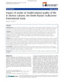 báo cáo khoa học: Impact of stroke on health-related quality of life in diverse cultures: the Berlin-Ibadan multicenter international study