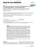 báo cáo khoa học: Maximum occlusal force and medial mandibular flexure in relation to vertical facial pattern: a cross-sectional study