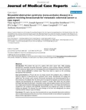 Báo cáo y học: Sinusoidal obstruction syndrome (veno-occlusive disease) in a patient receiving bevacizumab for metastatic colorectal cancer: a case report