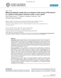 Báo cáo y học: Bilateral thalamic stroke due to occlusion of the artery of Percheron in a patient with patent foramen ovale: a case report