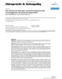 Báo cáo y học: Are chronic low back pain outcomes improved with co-management of concurrent depression