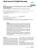 Báo cáo khoa học: Myxoid liposarcoma: a rare soft-tissue tumor with a misleading benign appearance