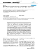 Báo cáo khoa học: Radiotherapy and radiosurgery for benign skull base meningiomas