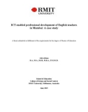 Master's thesis of Education: ICT enabled professional development of English teachers in Mumbai: A case study