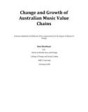 Master's thesis of Engineering: Change and growth of Australian music value chains