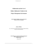 Doctoral thesis of Philosophy: Collaboration and the use of online collaborative toolsets in the project management environment