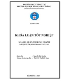 Khóa luận tốt nghiệp Quản trị kinh doanh: Biện pháp thúc đẩy tiêu thụ sản phẩm của Công ty TNHH Gas Petrolimex Hải Phòng