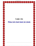 Luận văn Phân tích tình hình tài chính