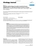 Báo cáo khoa học: Molecular epidemiology of sexually transmitted human papillomavirus in a self referred group of women in Ireland