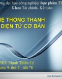 Thuyết trình: Các hệ thống thanh toán điện tử cơ bản