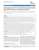 báo cáo khoa học: Overexpression of the UGT73C6 alters brassinosteroid glucoside formation in Arabidopsis thaliana