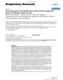 Báo cáo y học: Overexpression of endothelial nitric oxide synthase suppresses features of allergic asthma in mice