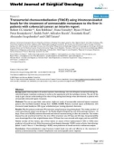 Báo cáo khoa học: Transarterial chemoembolisation (TACE) using irinotecan-loaded beads for the treatment of unresectable metastases to the liver in patients with colorectal cancer: an interim report