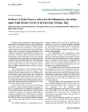 Báo cáo y học: Incidence of Ocular Zoonoses referred to the Inflammatory and Autoimmune Ocular Diseases Service of the University of Parma - Italy