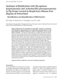 Báo cáo khoa học: Incidence of Reinfections with Mycoplasma hyopneumoniae and Actinobacillus pleuropneumoniae in Pig Farms Located in Respiratory-Disease-Free Regions of Switzerland – Identiﬁcation and Quantiﬁcation of Risk Factors