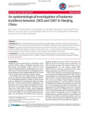 báo cáo khoa học: An epidemiological investigation of leukemia incidence between 2003 and 2007 in Nanjing, China