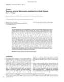 Báo cáo khoa học: Science review: Natriuretic peptides in critical illness