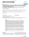 báo cáo khoa học: Differential patterns of reactive oxygen species and antioxidative mechanisms during atrazine injury and sucrose-induced tolerance in Arabidopsis thaliana plantlets